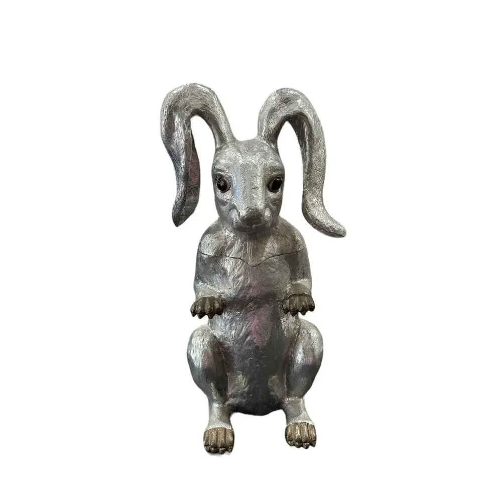 Vintage 1986 Arthur Court Bunny Rabbit Wine Bottle Holder Decanter Ice Bucket